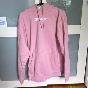Pink Glossier hoodie (L)